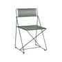 X-Line OUTDOOR Stacking chair metal green / Reissue 1977 - Perforated steel - Hay