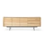 Buffet Shadow bois naturel / Chêne massif  - L 224 cm / 3 portes & 3 tiroirs - Ethnicraft