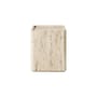 Pietra End table stone white / 33 x 33 x H 40 cm - Travertine - Gubi