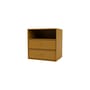 Rangement mural Montana Mini 1006 / 2 tiroirs + 1 compartiment - 35 x 35 x P 25 cm - MONTANA