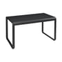 rechteckiger Tisch Bellevie metall schwarz / 140 x 80 cm - Metall - Fermob