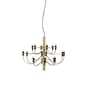 2097 Pendant gold metal / 18 frosted bulbs INCLUDED - Ø 69 cm - Flos