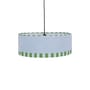 Abat-jour Paul tissu bleu / Ø 50 x H 18 cm - NOBODINOZ