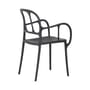 Fauteuil empilable Milà plastique noir / Jaime Hayón, 2016 - Magis