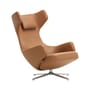 Gepolsterter Sessel Grand Repos leder braun / Dreh- & neigbar - Leder - Vitra