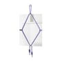 Miroir mural Shibari Rectangle verre bleu / L 50,5 x H 69 cm - Moustache