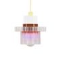 Gigi n°5 Pendant plastic material multicoloured / Ø 28 x H 31 cm - Recycled plastic / Made in France - Warren & Laetitia