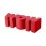 Banc Wow plastique rouge / L 147 cm - Slide