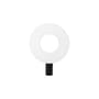 Lampe de table Iris tissu blanc / LED - Ø 40 cm - Dix Heures Dix