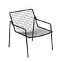 Niedrig stapelbarer Sessel Rio R50 metall schwarz / Metall - Emu