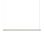 Sospensione Linear LED metallo grigio / L 169,2 cm - Alluminio - Muuto
