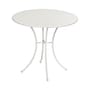 Tavolo rotondo Pigalle metallo bianco / Metallo - Ø 80 cm - Emu