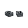 Lot de 2 paniers Colour Crate MINI plastique gris / 17 x 13 cm - Recyclé - Hay