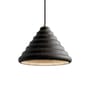 Eolie - Panarea Pendant stone black / Recycled Lava stone - Foscarini