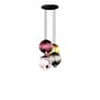 Pendelleuchte Meltdown glas bunt / 4 Glaskugeln - Cappellini
