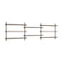 Scaffale Wall Shelving – ws.65.3 legno marrone / L 239 x H 65 x P 17,5 cm - MOEBE