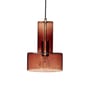 Suspension Ripple verre marron / Ø 20 cm - HÜBSCH