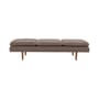 Sofa Pione textil braun / 198 x 77 cm – Schlingenpol - Bloomingville