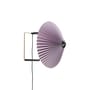 Applique avec prise Matin Small tissu violet / LED - Ø 30 cm - Hay