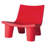 Fauteuil bas Low Lita plastique rouge - Slide