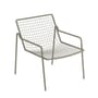 Poltrona bassa impilabile Rio R50 metallo grigio / Metallo - Emu
