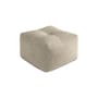 Pouf Buddy tissu beige / 50 x 50 cm - KARUP