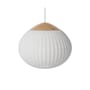 Sospensione Acorn vetro bianco / Ø 41 cm - Vetro & Rovere - Bolia