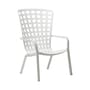 Folio Stackable armchair composite material white / Multiposition folder - NARDI