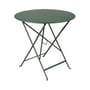 Klapptisch Bistro metall grün Ø 77cm - Klapptisch - Mit Loch für Sonnenschirm - Fermob