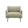 Gepolsterter Sessel Outline Soft textil beige - Muuto
