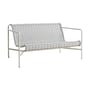 Divano da giardino a 2 posti Palissade Cord Lounge tessuto grigio / L 139 cm - Corda in tessuto riciclato - Hay