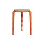 Lou Vague by Uchronia Stackable stool wood orange / Oak - TIPTOE