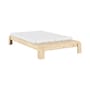 Doppelbett Layers holz natur / Für Matratze 140 x 200 cm - Mit Bank-Kiste - KARUP
