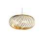 Pendelleuchte Spring Medium LED gold metall / Ø 79 x H 45 cm - Flexible Stahlbänder - Tom Dixon
