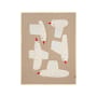 Plaid per bambini Bird Quilted tessuto beige trapuntato / Tappezzeria da muro - 80 x 110 cm / Cotone bio - Ferm Living