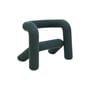 Poltrona imbottita Extra Bold tessuto verde / Tessuto Kvadrat - Moustache