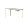 Patio Rectangular table metal green / 140 x 80 cm - Sheet metal - Tolix