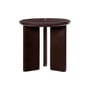 Tavolino d'appoggio Deya pietra marrone / Ø 47 - Cemento smaltato - Ferm Living