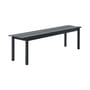 Banc Linear métal noir / L 170 cm - Muuto