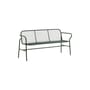 Banc avec dossier Vig métal vert / L 164 cm - Normann Copenhagen