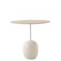 Guéridon Lato LN9 marbre bois naturel / Marbre & bois - 50 x 40 x H 45 cm - &tradition