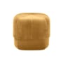 Pouf Circus Small tissu jaune / Ø 46 cm - Velours - Normann Copenhagen