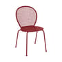 Stapelbarer Stuhl Lorette metall rot / Metall - Fermob