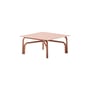 Table basse Salo métal orange / 70 x 70 x H 35 cm - Unopiu