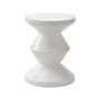 Tabouret Zig Zag OUTDOOR blanc - Pols Potten