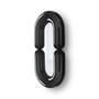 Wandspiegel Zodiac Bumper Large keramik schwarz / Keramik - L 55 x H 110 cm - Moustache