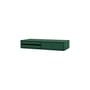 Friesiertisch Makeup holz grün / Wandkonsole - L 69.6 x T 30 x H 12.6 cm - MONTANA
