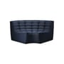 Ecksofa N701 textil grau / Abgerundetes Eckmodul 90° - B 120 cm / Recycelte Baumwolle - Ethnicraft