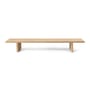 niedrige Konsole Kona holz natur / L 140 x H 20 cm - Ferm Living