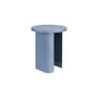 Table d'appoint Sato métal bleu / Ø 35 x H 42,5 cm - NOO.MA